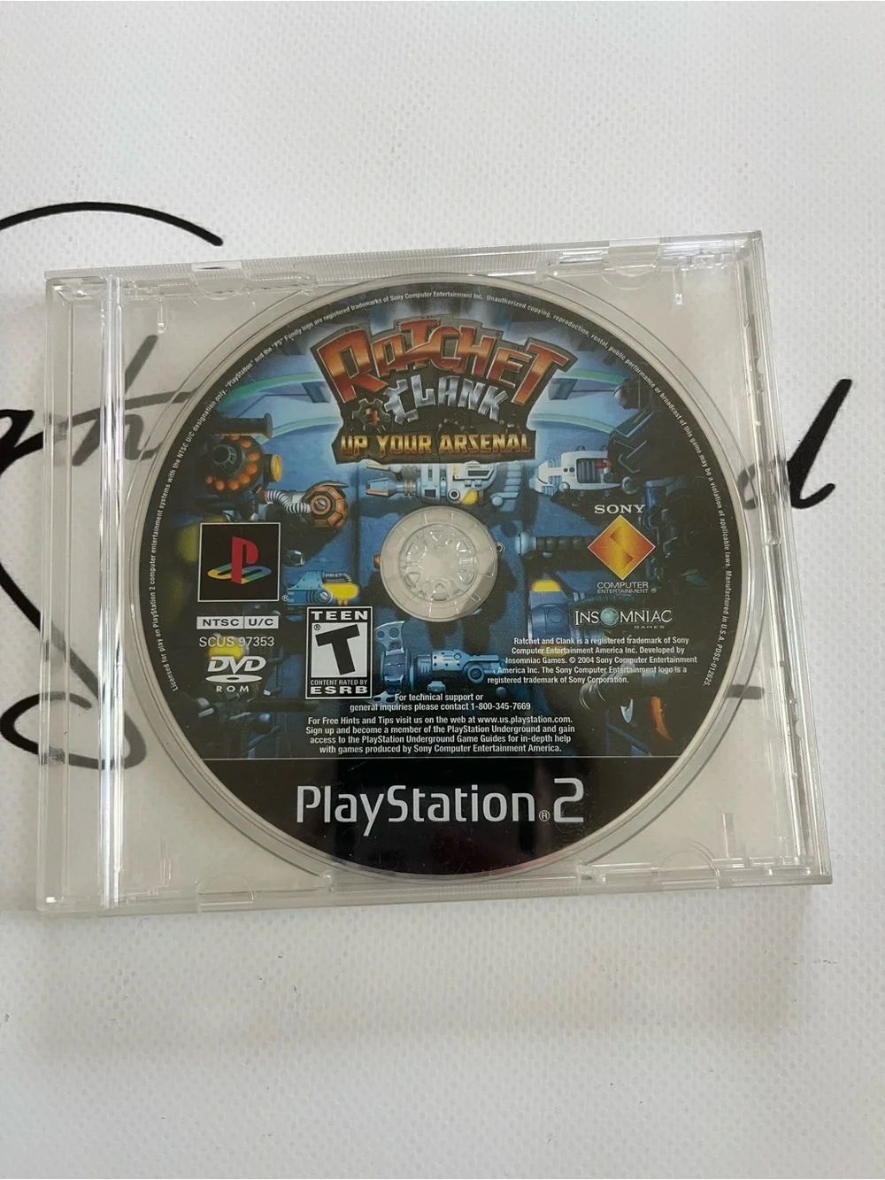 Sony Ratchet & Clank: Up Your Arsenal PS2 in protective case